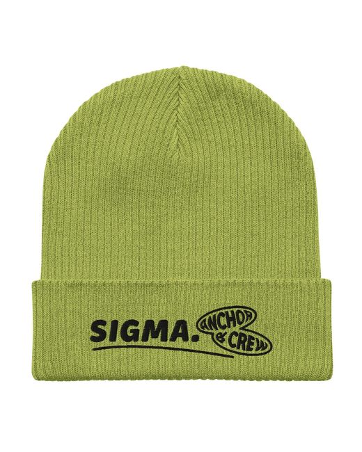 Anchor and Crew Green Leaf Sigma Gen. Organic Cotton Embroidered Beanie
