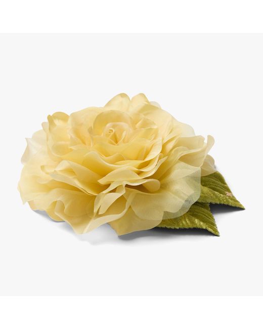 Helena Simon Yellow The Large Rose Floral Brooch