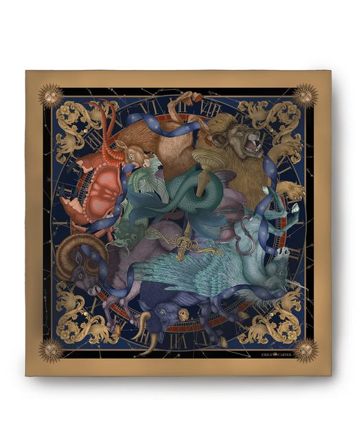 Emily Carter Blue The Astrology Scarf