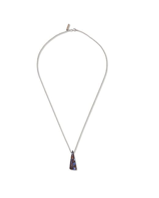 Jaredjamin Metallic Down Under Boulder Opal Necklace for men