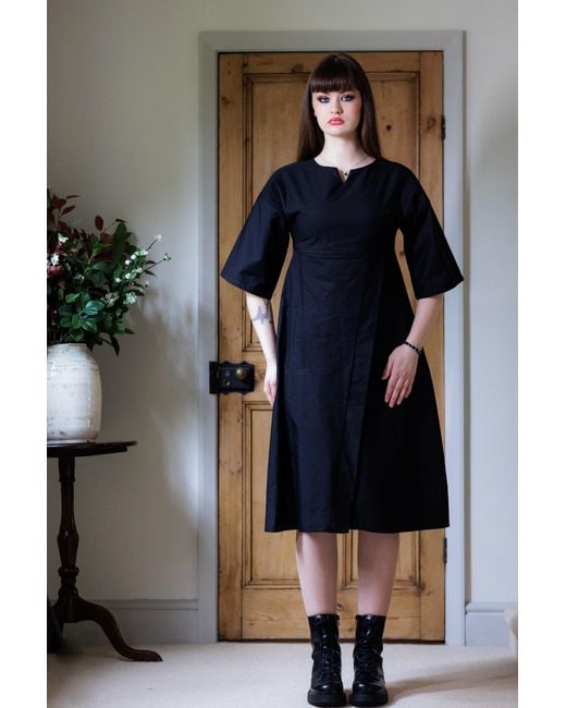 Frock Tales Blue Musician Midi Dress