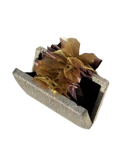 Simitri Brown Bronzed Angel Clutch