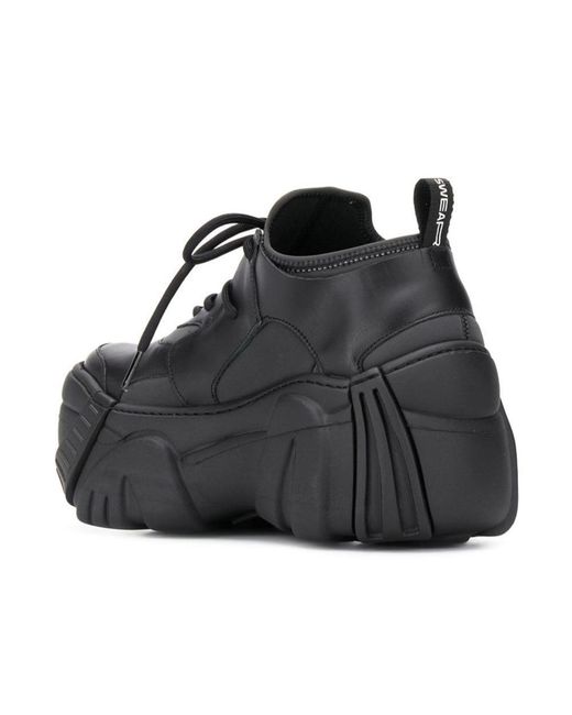 Swear Black Element Platform Sneakers