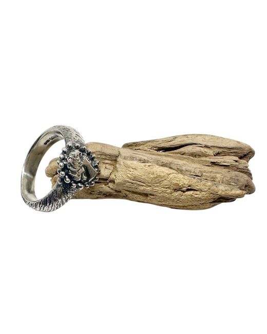 Tg-Jewellery by Tamara Gervasio White Cameo Muse Ring – Handcrafted Sterling-One Of A Kind