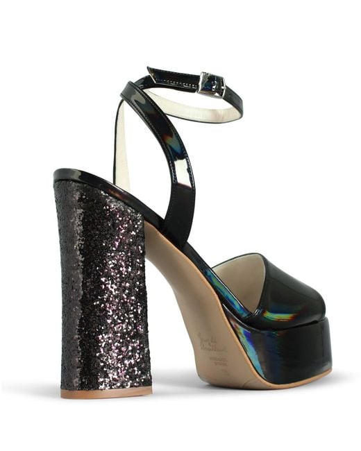 Terry De Havilland Blue Nova Crystal Platform Heels