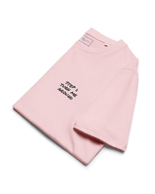 Anchor and Crew Pink Cotton Actually Nevermind Annotations Organic Cotton T-Shirt