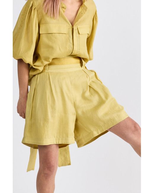 Dref Yellow Florence High Waisted Short