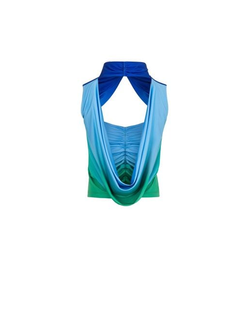Herfetch Blue Bodrum Top-Multicolur