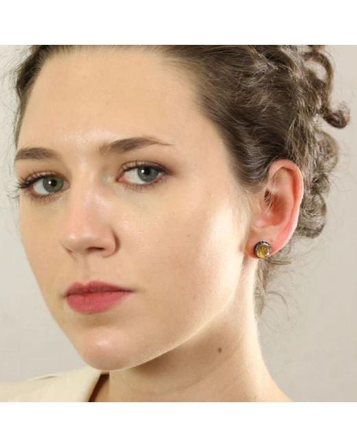 The Jewellery Store London Metallic Istanbul Soul Citrine And Spinel Studs