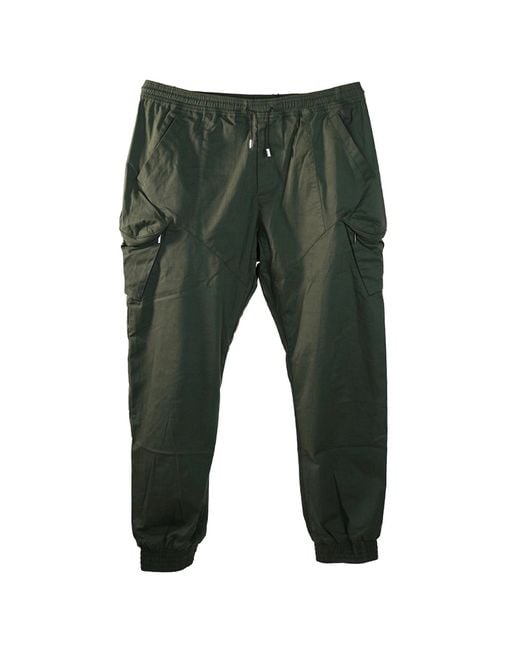 Smart and Joy Green Cargo Trousers Tightened for men