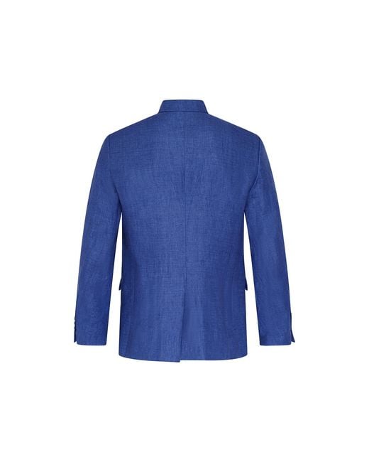 Beatrice von Tresckow Blue Azure Artie Linen Jacket for men