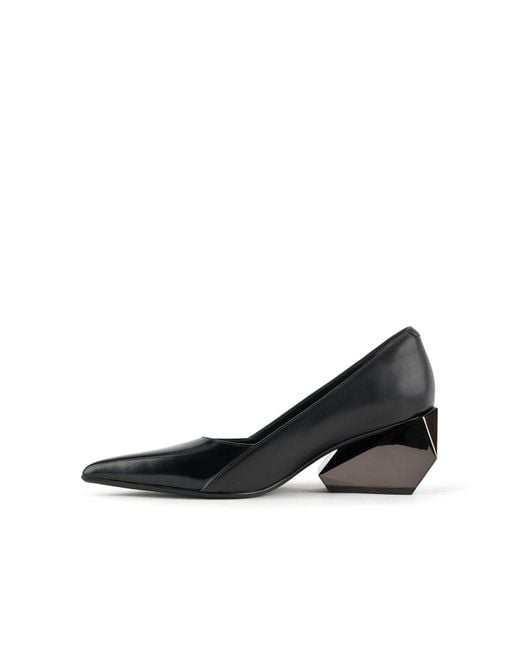 United Nude Black Ricky Pump Mid