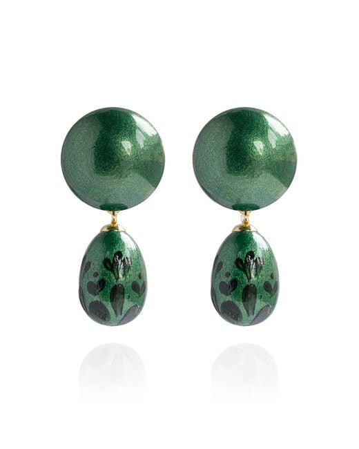 Saule Label Green Calista Earrings