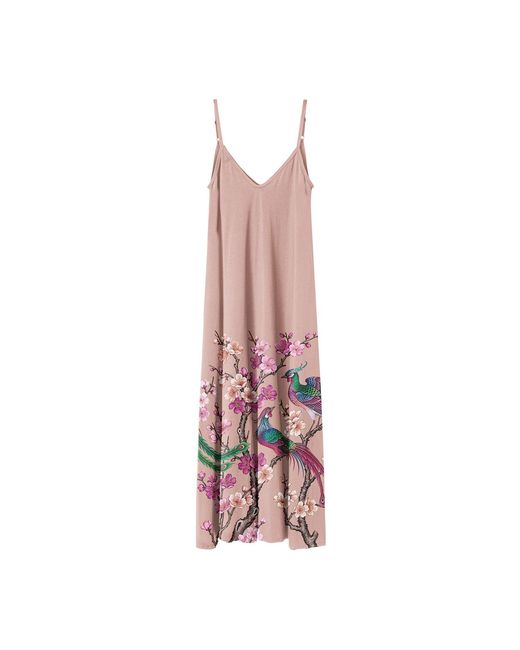 Aloha From Deer Pink Sakura Song Maxi Dress