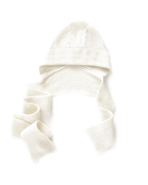 Earth Body White Neutrals Waylayers Hooded Wrap Scarf