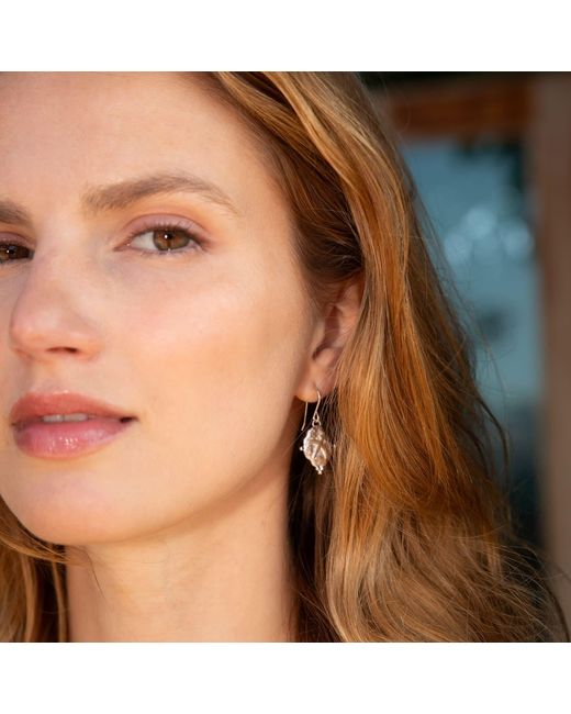 Seven Saints Metallic Libra Vintage-Style Dangle Earrings, Rhodium Plated
