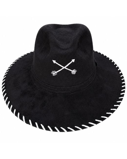 Bella Soul Black Amity Arrow Painted Hat