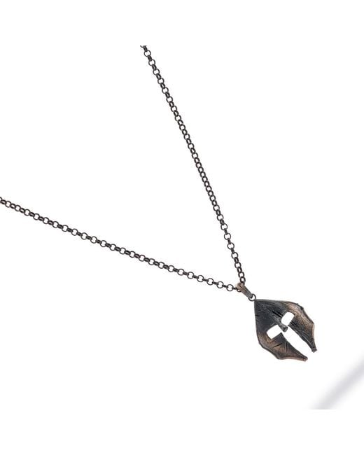 Ebru Jewelry Metallic Spartan Warrior Sterling Necklace for men