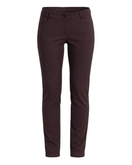 Conquista Purple Low Rise Trousers