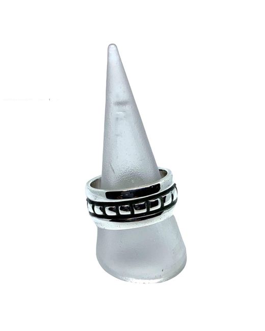 Tg-Jewellery by Tamara Gervasio Metallic The Square Chunky Ring Handmade for men