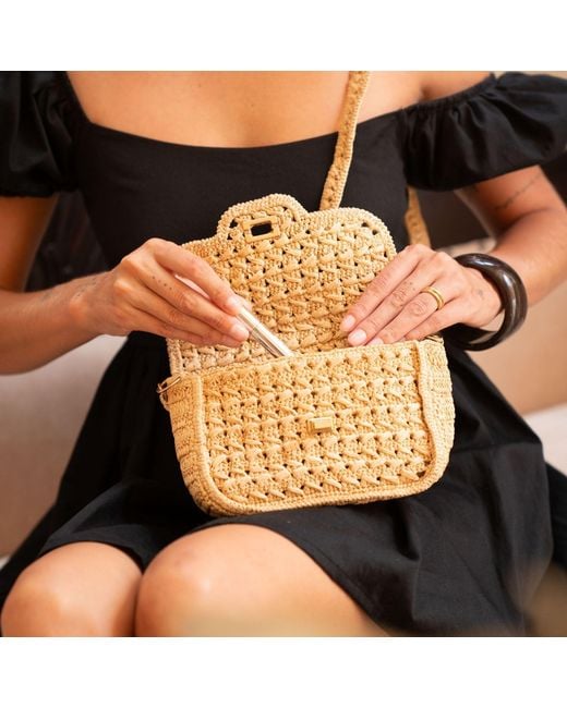 Zanatany Concepts Natural Cassie Raffia Bag