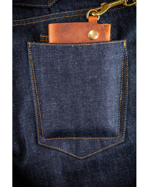 &SONS Trading Co Blue The New Frontier 14Oz Selvedge Anti-Bac Raw Denim Jeans for men