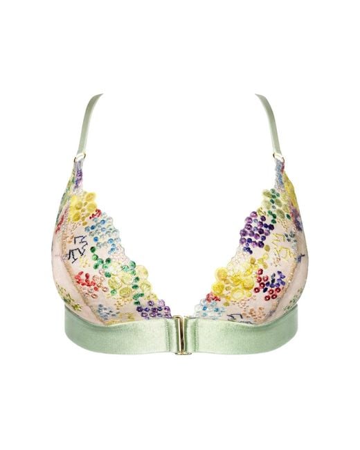 Somewhere Never Green Sparkle & Shine Wireless Triangle Bralette