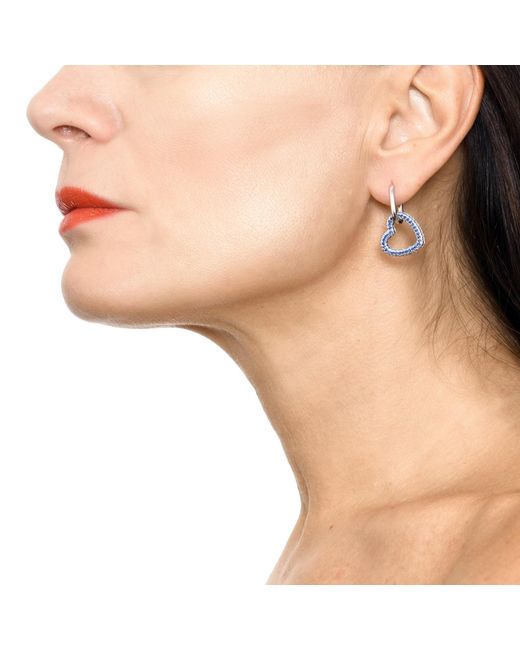 Addicted Metallic Hathor Earrings With Zicons Heart Color
