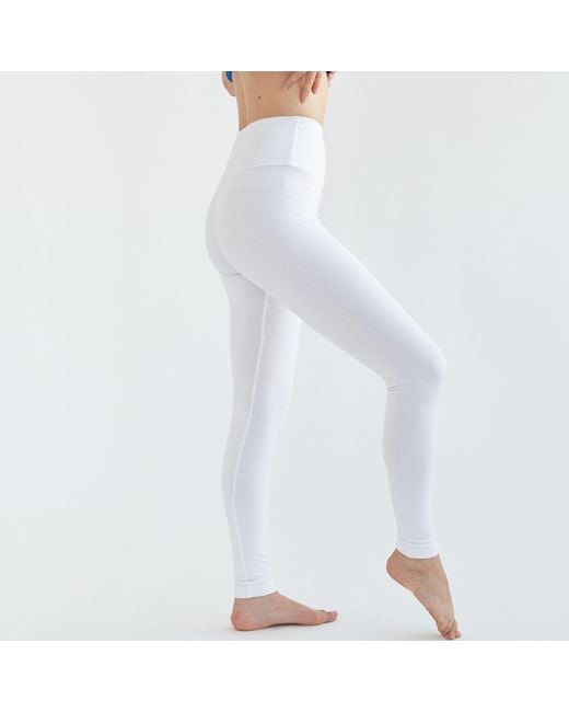 On/Off Essentials White Bamboo High Waisted Legging