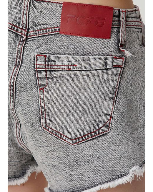 Pcfg Gray Cotton Faded Super Mini Short