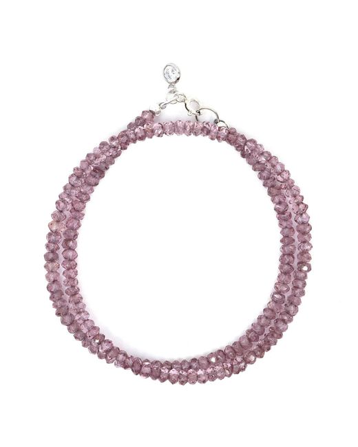 Shar Oke Pink Amethyst Wrap Beaded Bracelet