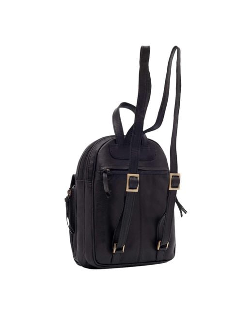 Lloyd Baker Black Sikkim Leather Backpack
