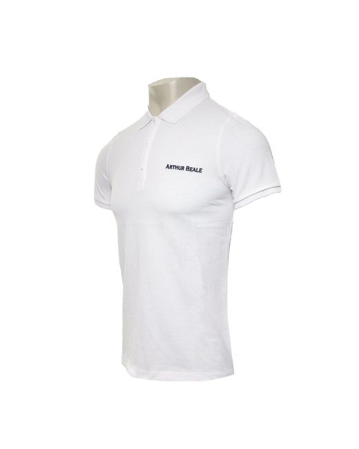 Arthur Beale White Polo Shirt for men