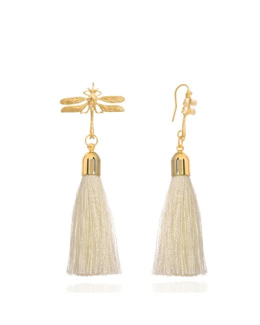 C.J.M Metallic Dragonfly Earrings