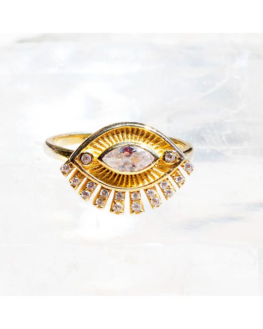 Native Gem Metallic Foresight Eye Ring