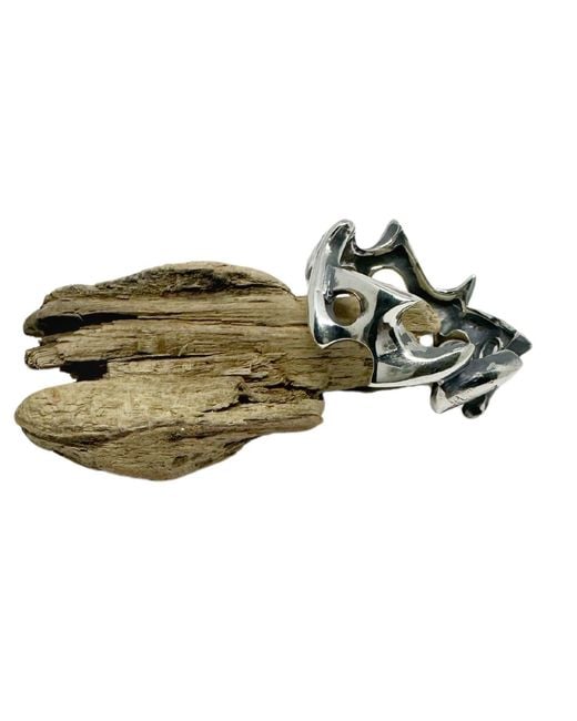 Tg-Jewellery by Tamara Gervasio Green Spike Ring – Sterling, Lost Wax Carving for men