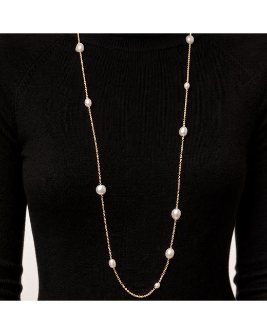 Unaloe Metallic Plated Layered Pearl Necklace For – Natural Freshwater Pearl Bridal Statement Jewelry