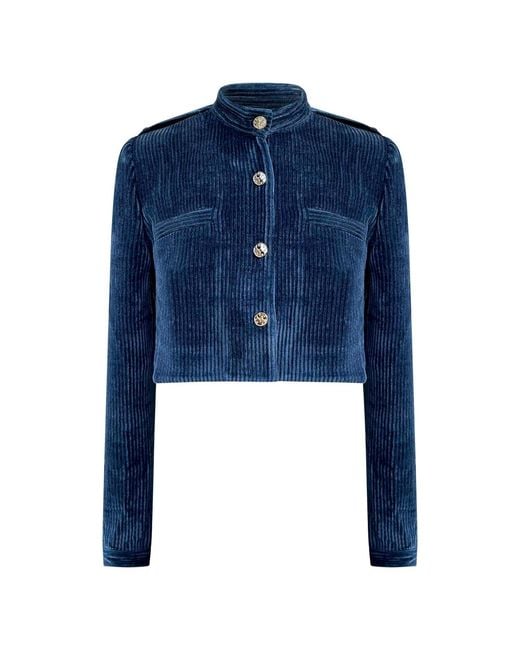 Why Mary Blue Lucia Corduroy Cropped Jacket