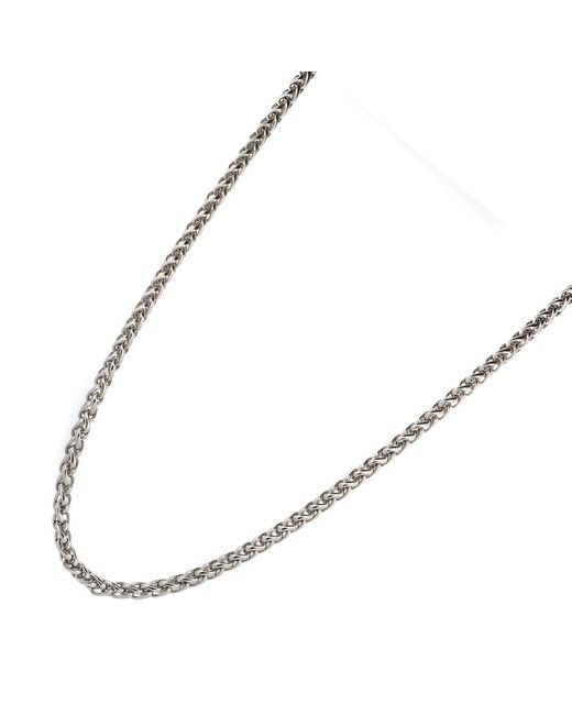 Ebru Jewelry Metallic Powerlink Stainless Steel Style Chain Necklace for men