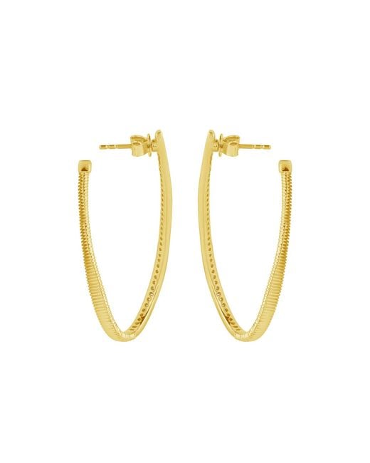 Artisan Metallic 14K Diamond Long Drop Earrings