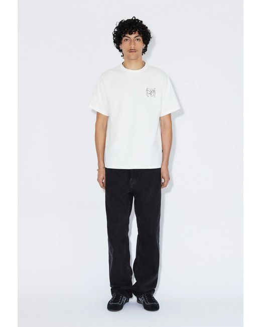 Dr. Denim White Trooper Tee for men