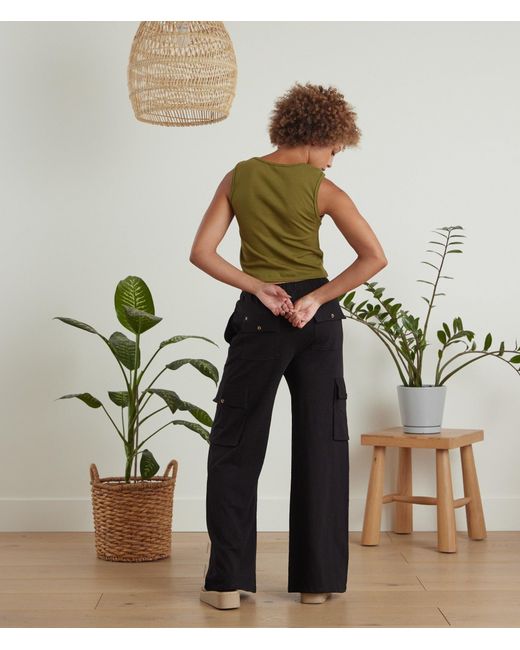 Known Supply Black Organic Cotton Cargo Pants