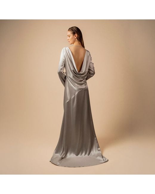Anse Victorin White Geraldine Silk Dress