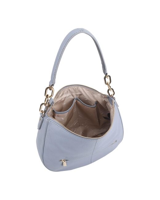 Paul Costelloe Blue Bisbee Leather Shoulder Bag
