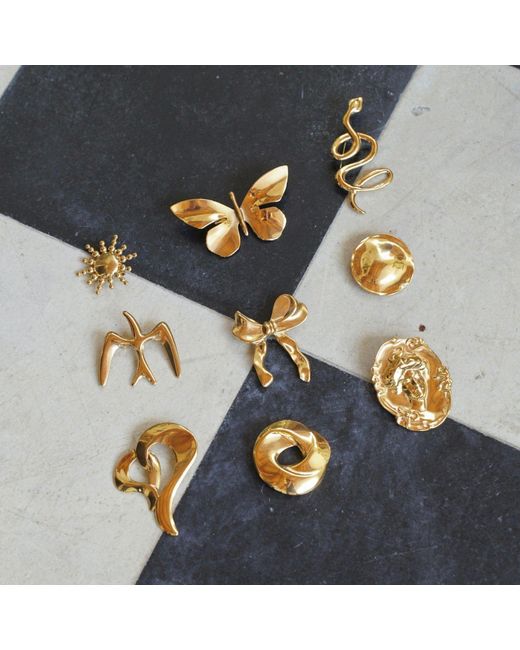 Ellie Vail Jewelry Metallic Florence Butterfly Brooch