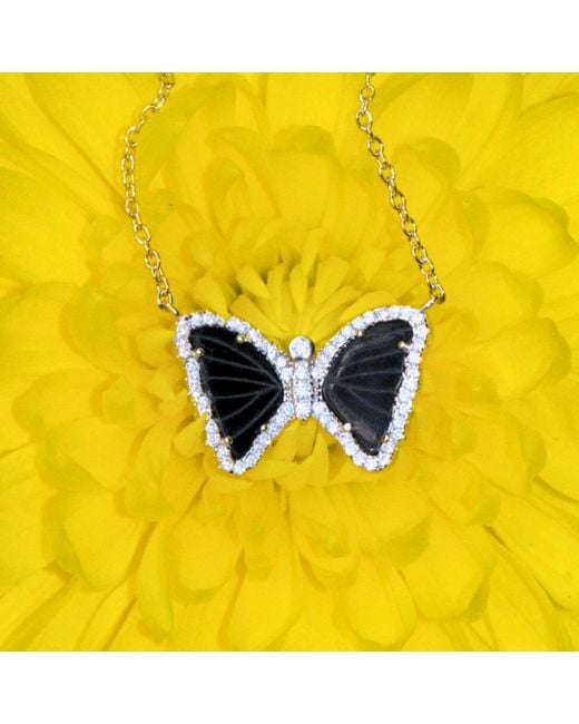 KAMARIA Metallic Mini Butterfly Necklace