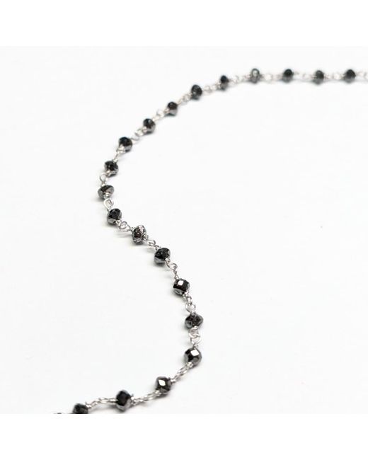 Rahul's Jewels Brown 18" Genuine Diamond Rosary Necklace