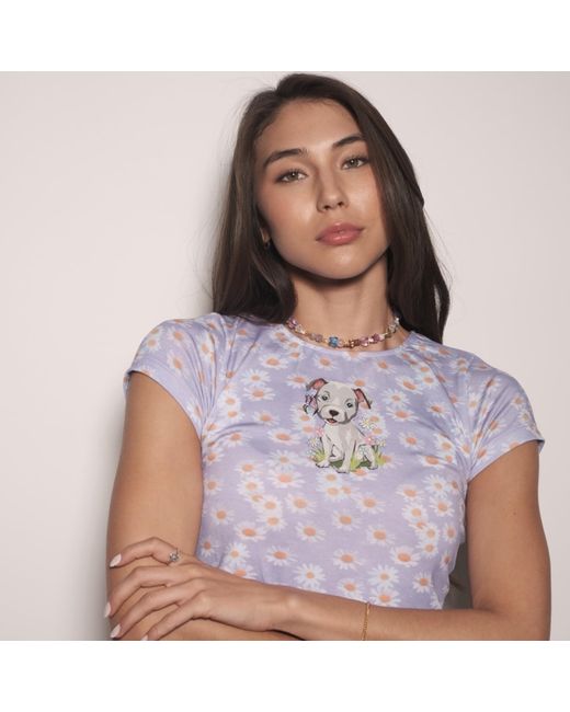 Cloud Haven Pink Daisy Pittie Tee