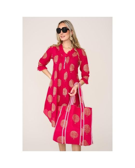 At Last Pink Annabel Cotton Tunic