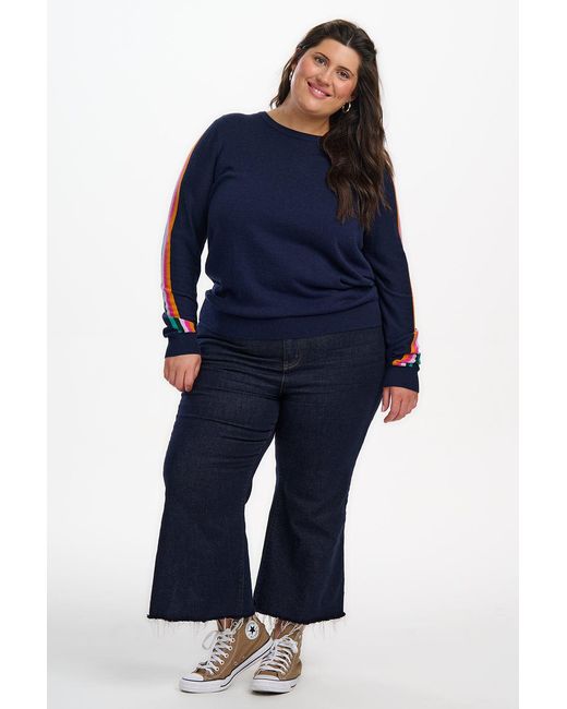 Sugarhill Blue Rita Sweater, Sports Stripe